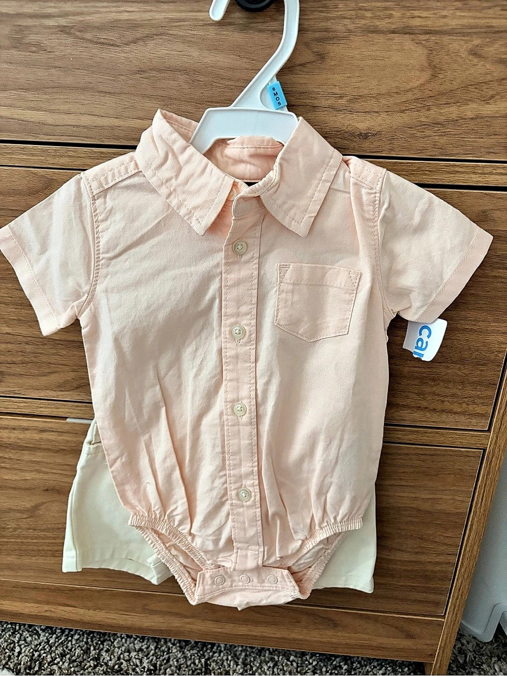 Carter's Baby 6M Pink & White Matching Set NWT